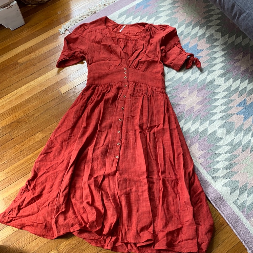 Free People linen dress